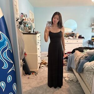 Lucy in the Sky Black Sleeveless Maxi Sundress